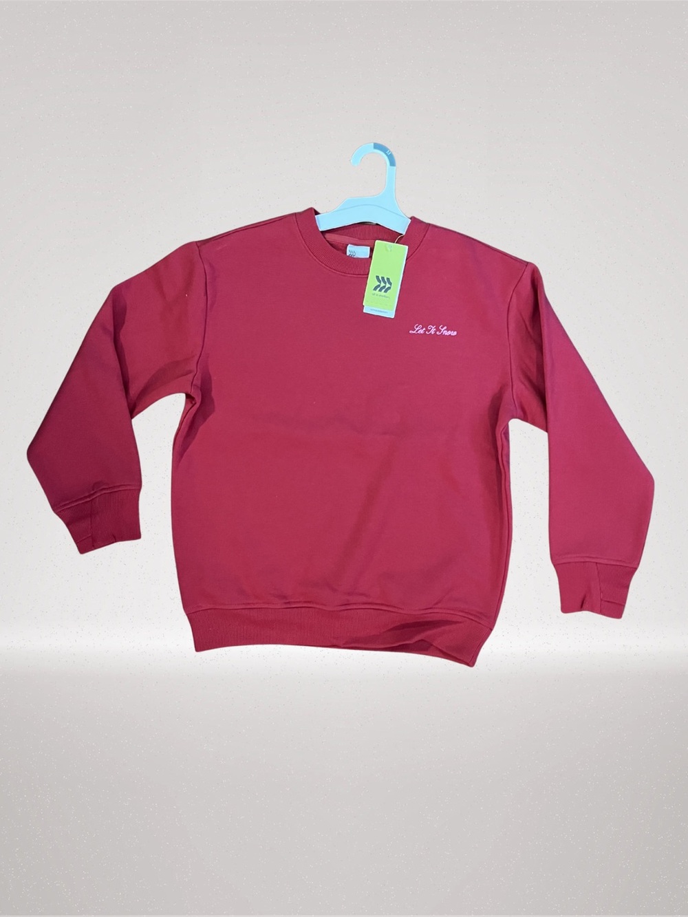 All In Motion Girls Active Comfort Crew Sweatshirt Red Size 8 NWT